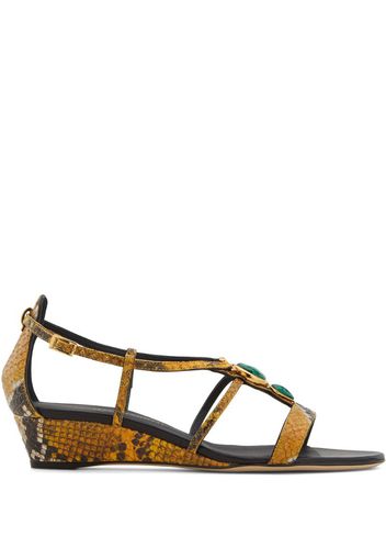 Adelaide python-print sandals