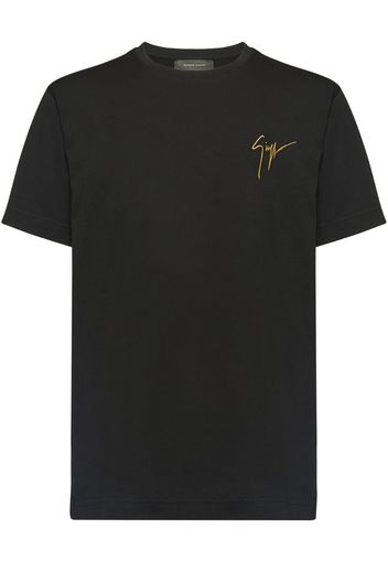 logo embroidered T-shirt