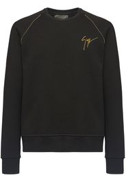 embroidered logo jumper