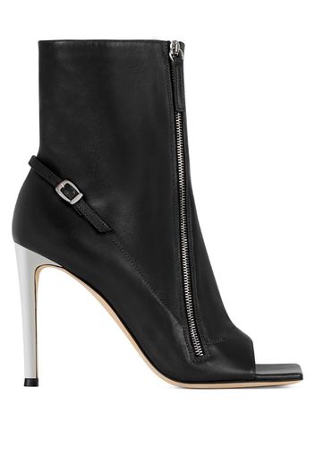 open-toe ankle boots