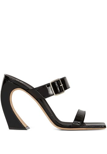 Giuseppe Zanotti Musa buckled 105mm mules - Nero