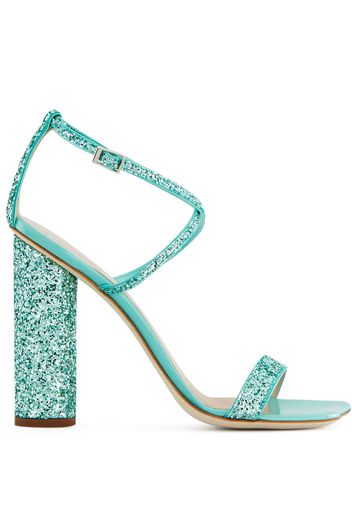 Giuseppe Zanotti Sandali Tara con paillettes - Verde