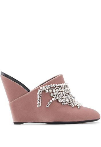 Giuseppe Zanotti Mules con decorazione Deva - Rosa