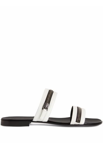 Giuseppe Zanotti Brad zip-detail sandals - Bianco