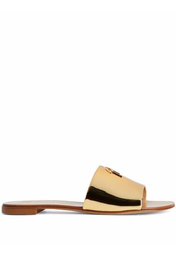 Giuseppe Zanotti Shirley metallic slides - Oro