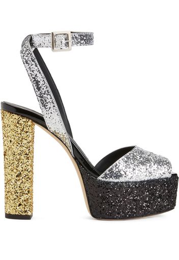 Giuseppe Zanotti Sandali con paillettes Betty - Argento