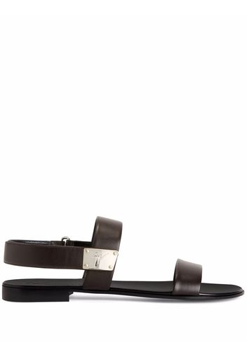 Giuseppe Zanotti Shaun flat sandals - Marrone