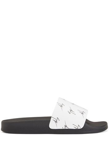 Giuseppe Zanotti Sandali slides Brett - Bianco