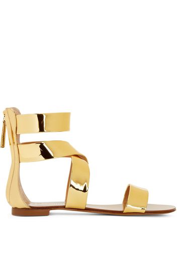 Giuseppe Zanotti Sandali con suola piatta Dory - Oro