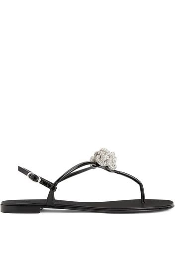 Giuseppe Zanotti crystal-embellished sandals - Nero