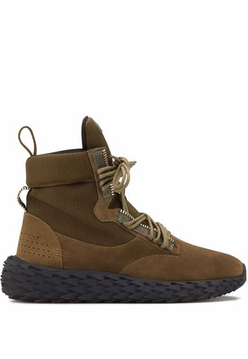 Giuseppe Zanotti Urchin utilizzato boot-style sneakers - Verde