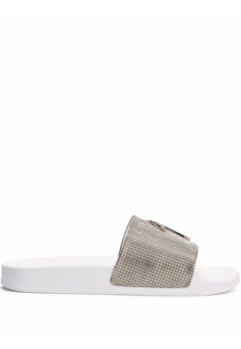 Giuseppe Zanotti Sandali slides Brett - Argento