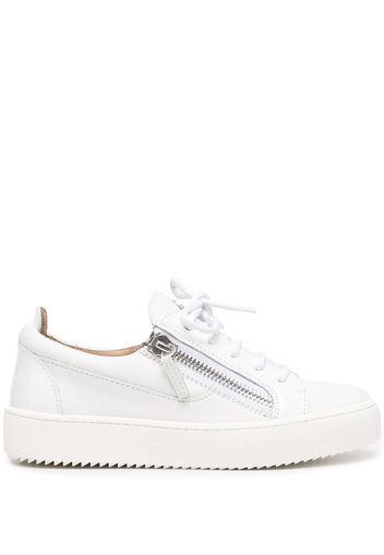 Giuseppe Zanotti side zip sneakers - Bianco