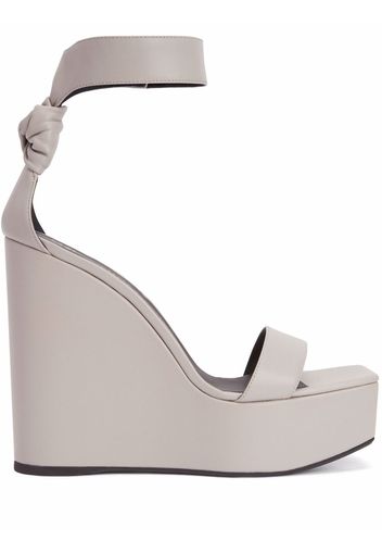 Giuseppe Zanotti Sandali con zeppa Meissa - Grigio