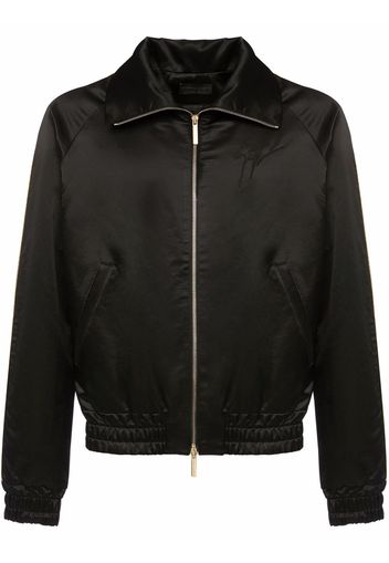 Giuseppe Zanotti Bomber Ronan con zip - Nero