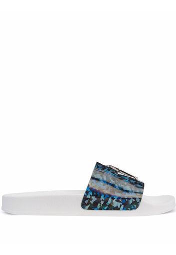 Giuseppe Zanotti Sandali slides Brett - Blu