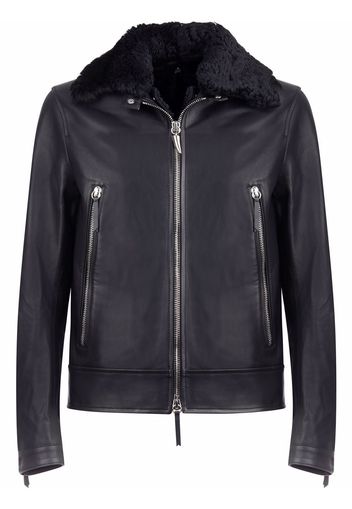 Giuseppe Zanotti Deven leather jacket - Nero