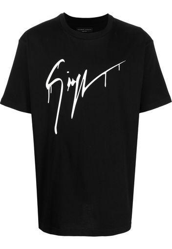 Giuseppe Zanotti logo-print cotton T-Shirt - Nero