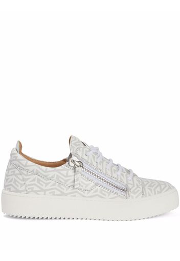 Giuseppe Zanotti Sneakers Frankie con monogramma - Bianco