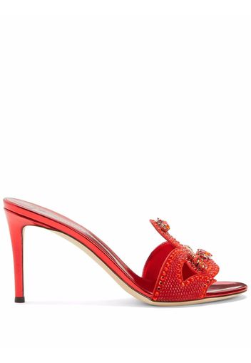 Giuseppe Zanotti Sandali Lili Borea con decorazione - Rosso