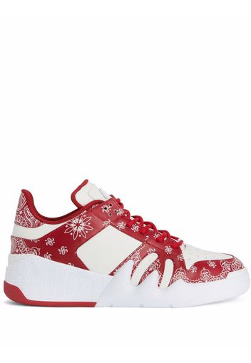 Giuseppe Zanotti Sneakers Talon con stampa bandana - Rosso