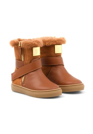 Giuseppe Zanotti Alec leather snow boots - Marrone