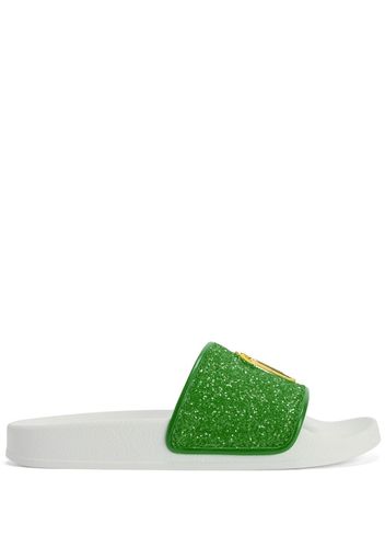 Giuseppe Zanotti Sandali con glitter Brett - Verde