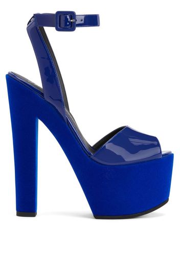 Giuseppe Zanotti Sandali con plateau Tarifa 170mm - Blu