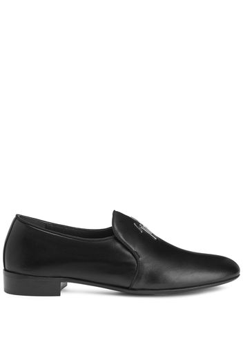 Giuseppe Zanotti Fergus logo-lettering loafer - Nero