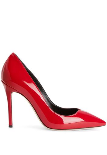 Giuseppe Zanotti Lucrezia 105mm leather pumps - Rosso