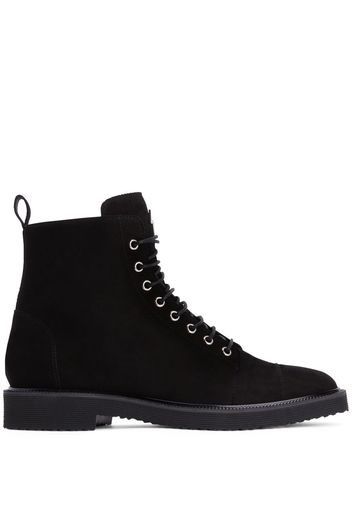 Giuseppe Zanotti lace-up suede ankle boots - Nero