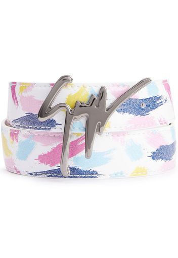 Giuseppe Zanotti Giuseppe Monogram belt - Bianco