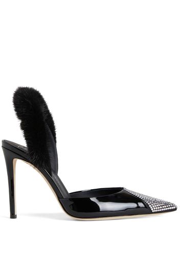 Giuseppe Zanotti Pumps Henriette Strass con decorazione - Nero