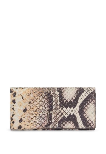 Giuseppe Zanotti Selene snakeskin wallet - Rosa