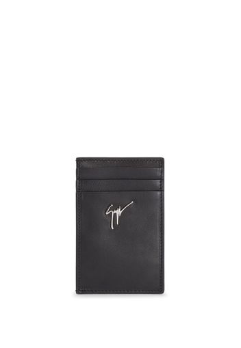 Giuseppe Zanotti Albert logo-plaque cardholder - Nero