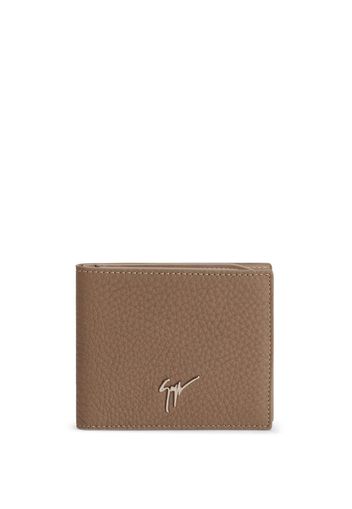 Giuseppe Zanotti Albert logo-plaque wallet - Marrone