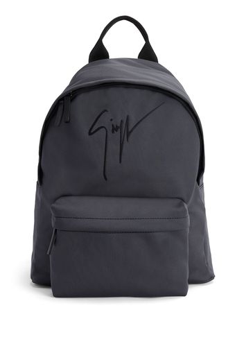 Giuseppe Zanotti embroidered-logo backpack - Grigio