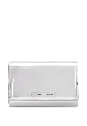 Giuseppe Zanotti Wendy detachable strap clutch bag - Argento