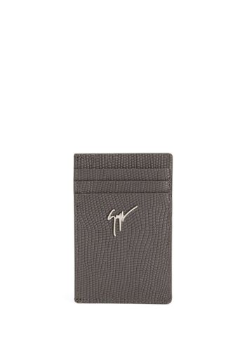 Giuseppe Zanotti Albert leather cardholder - Grigio