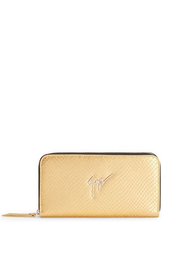 Giuseppe Zanotti Charlotte snakeskin wallet - Giallo