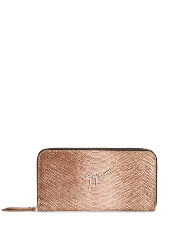 Giuseppe Zanotti Charlotte snakeskin purse - Rosa