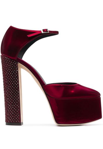 Giuseppe Zanotti Sandali con plateau 160mm - Rosso