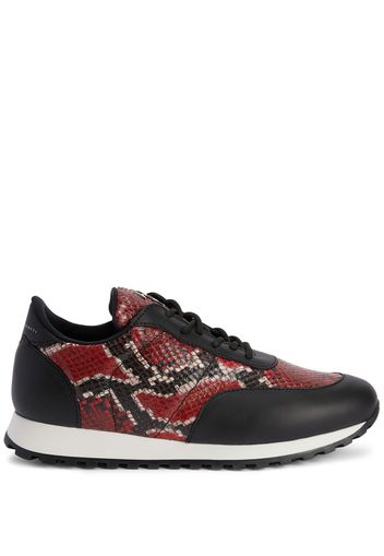 Giuseppe Zanotti snake-print leather sneakers - MULTICOLOR