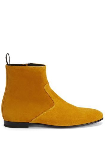 Giuseppe Zanotti zip-up suede boots - Orange