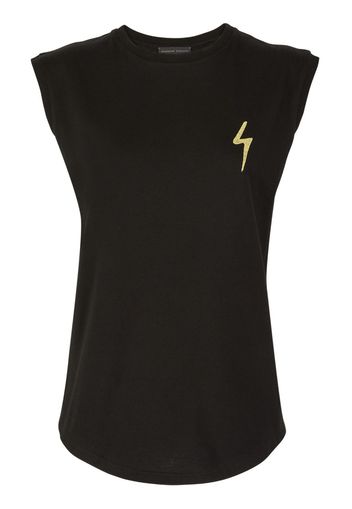 Giuseppe Zanotti logo-embroidered cotton tank top - Nero