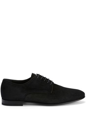 Giuseppe Zanotti suede lace-up loafers - BLACK