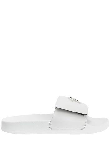 Giuseppe Zanotti Sandali slides con strappo - Bianco