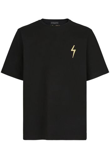 Giuseppe Zanotti logo embroidered T-shirt - Nero