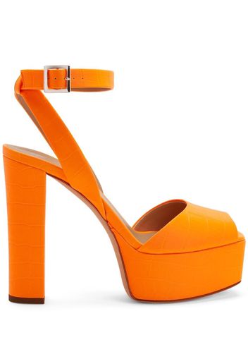 Giuseppe Zanotti Betty 120mm platform sandals - Arancione