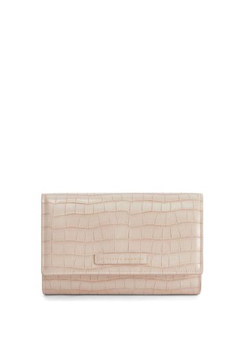 Giuseppe Zanotti Wendy crocodile-effect clutch bag - Rosa